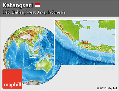 Physical Location Map of Katangsari