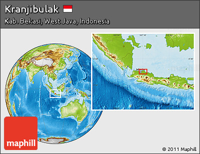 Physical Location Map of Kranjibulak