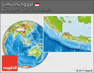 Physical Location Map of Limusnunggal