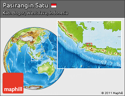 Physical Location Map of Pasirangin Satu