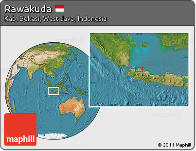 Satellite Location Map of Rawakuda