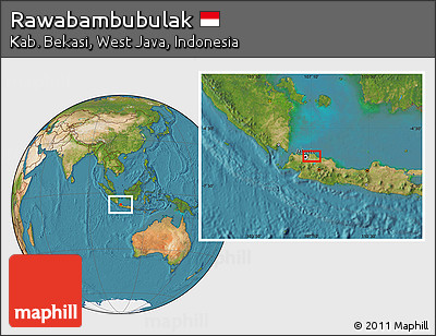Satellite Location Map of Rawabambubulak