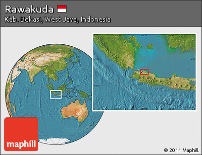 Satellite Location Map of Rawakuda