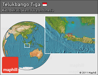 Satellite Location Map of Telukbango Tiga