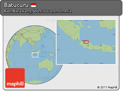 Savanna Style Location Map of Batucuru