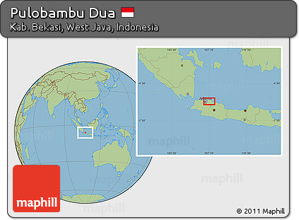Savanna Style Location Map of Pulobambu Dua