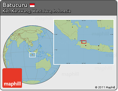 Savanna Style Location Map of Batucuru