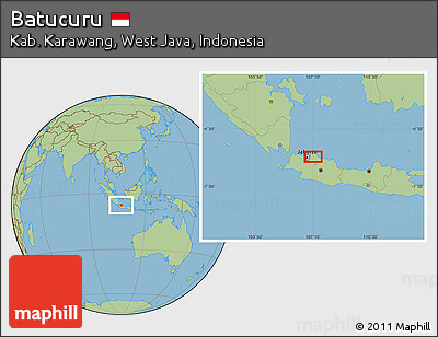 Savanna Style Location Map of Batucuru
