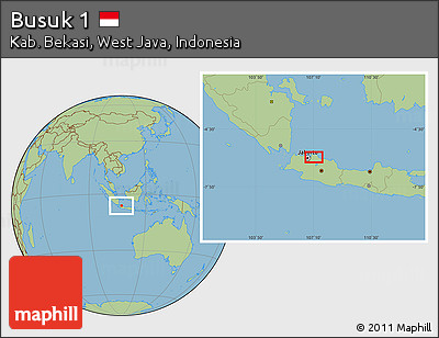 Savanna Style Location Map of Busuk 1