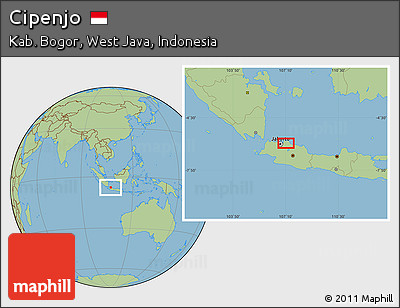 Savanna Style Location Map of Cipenjo