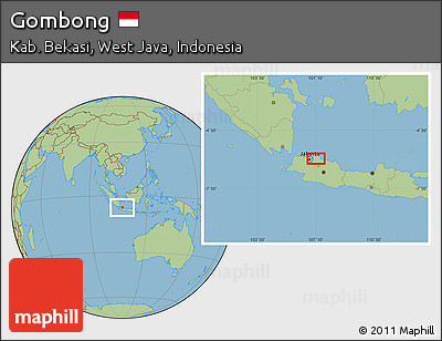 Savanna Style Location Map of Gombong