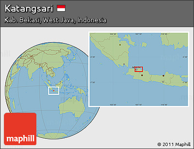 Savanna Style Location Map of Katangsari