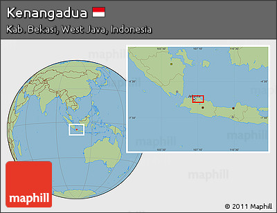 Savanna Style Location Map of Kenangadua