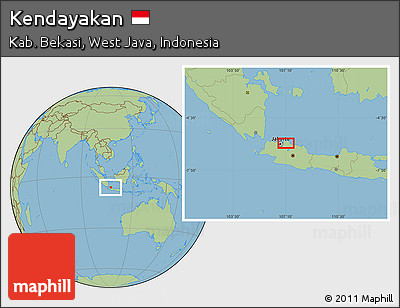 Savanna Style Location Map of Kendayakan