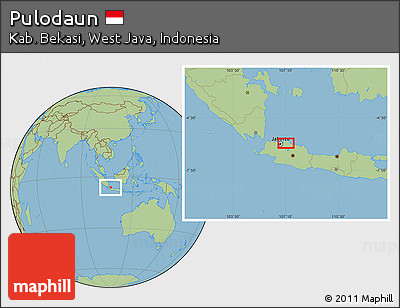 Savanna Style Location Map of Pulodaun