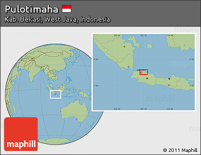 Savanna Style Location Map of Pulotimaha
