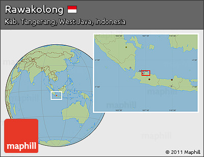 Savanna Style Location Map of Rawakolong