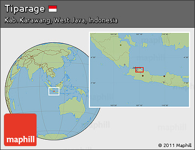 Savanna Style Location Map of Tiparage