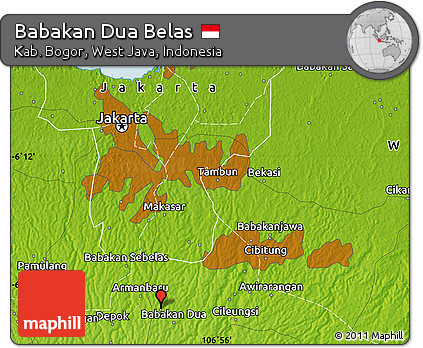 Physical Map of Babakan Dua Belas