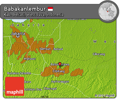Physical Map of Babakanlembur