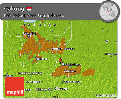 Physical Map of Cakung