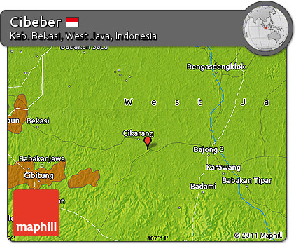Physical Map of Cibeber