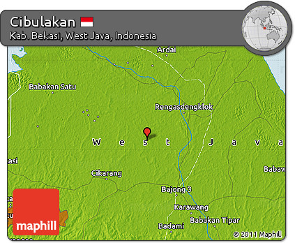 Physical Map of Cibulakan