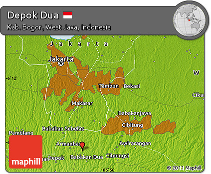 Physical Map of Depok Dua