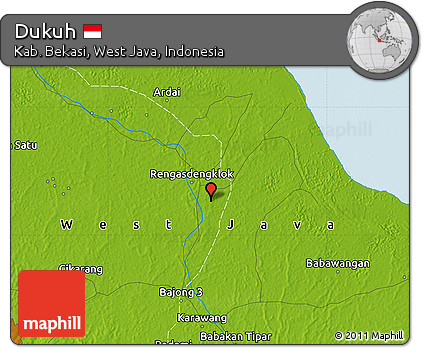 Physical Map of Dukuh