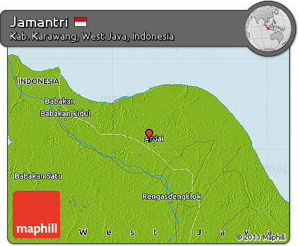 Physical Map of Jamantri