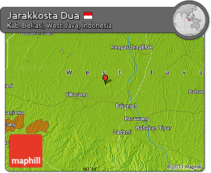 Physical Map of Jarakkosta Dua