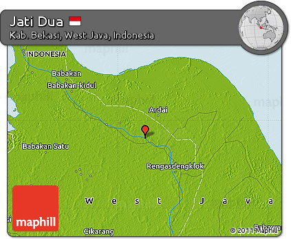 Physical Map of Jati Dua
