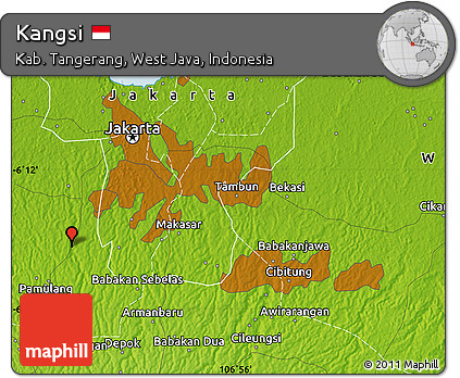 Physical Map of Kangsi