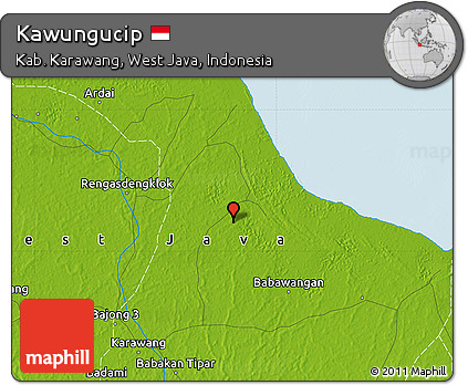 Physical Map of Kawungucip