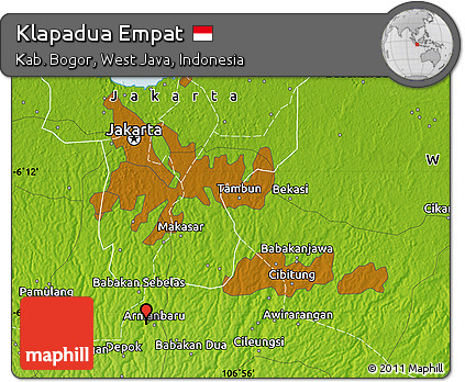 Physical Map of Klapadua Empat