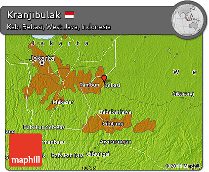 Physical Map of Kranjibulak