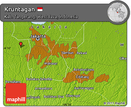 Physical Map of Kruntagan