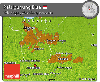 Physical Map of Palsigunung Dua