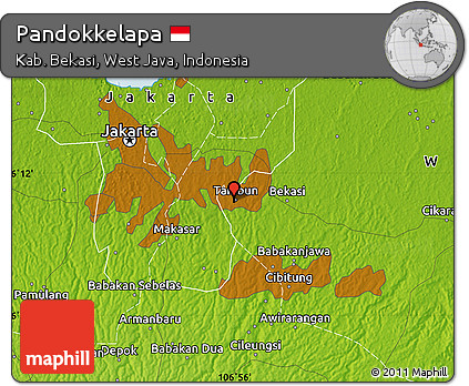 Physical Map of Pandokkelapa