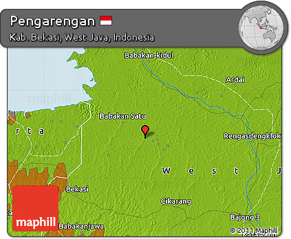 Physical Map of Pengarengan
