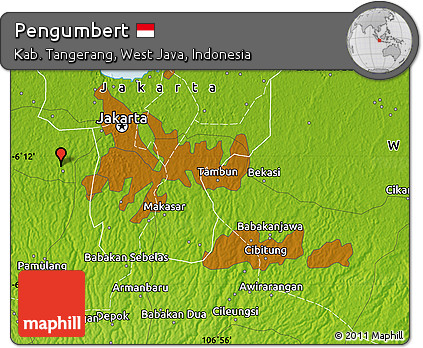 Physical Map of Pengumbert