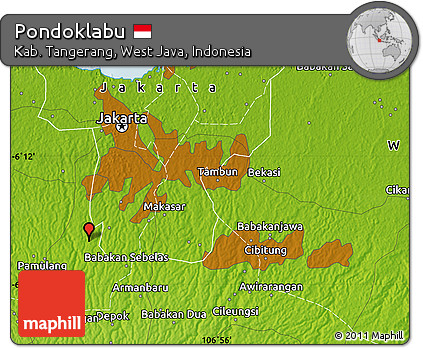 Physical Map of Pondoklabu