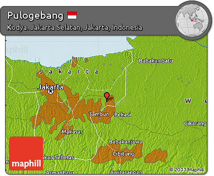 Physical Map of Pulogebang