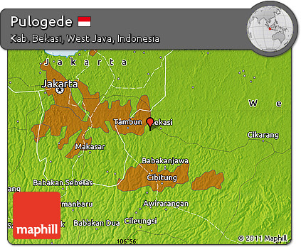Physical Map of Pulogede
