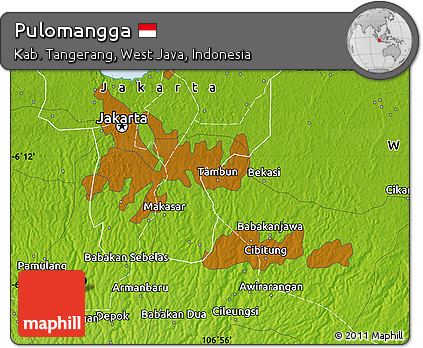 Physical Map of Pulomangga
