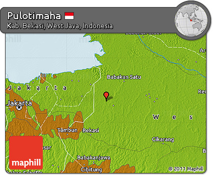 Physical Map of Pulotimaha