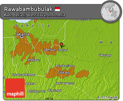 Physical Map of Rawabambubulak