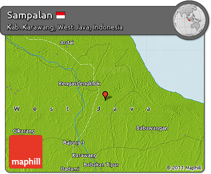 Physical Map of Sampalan