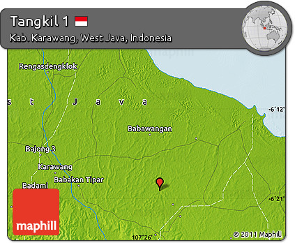 Physical Map of Tangkil 1