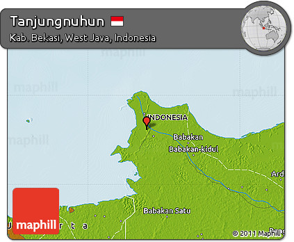 Physical Map of Tanjungnuhun